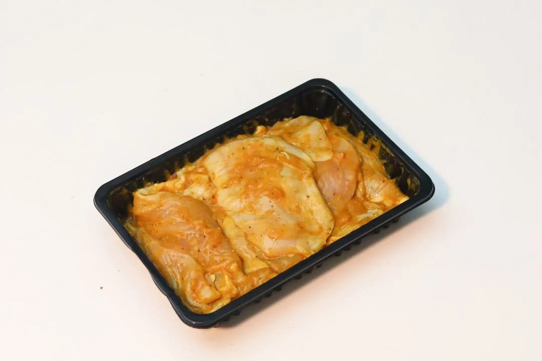 Marinated breaded breasts